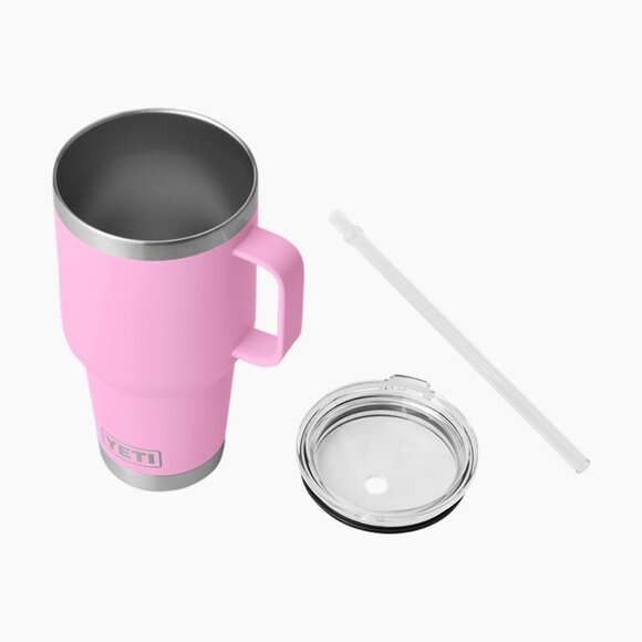 YETI 35 oz. Rambler Mug with Straw Lid- Power Pink - Picture 3 of 15